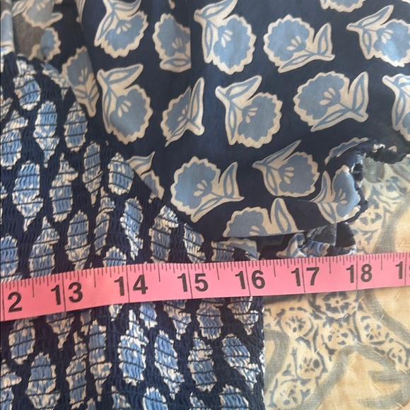 J. Crew Blue and White Floral Casual Nap Dress - Picture 5 of 5